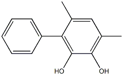3-Phenyl-4,6-dimethylbenzene-1,2-diol 结构式