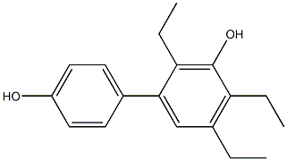 2,4,5-Triethyl-1,1'-biphenyl-3,4'-diol 结构式