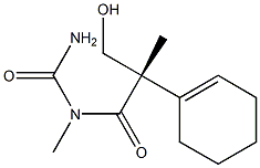 (+)-[(S)-3-Hydroxy-2-(1-cyclohexene-1-yl)-2-methylpropanoyl]-1-methylurea 结构式