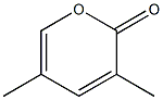 3,5-Dimethyl-2H-pyran-2-one 结构式
