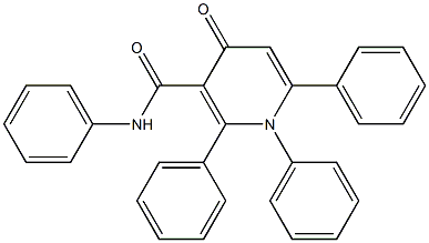 1,4-Dihydro-4-oxo-N,1,2,6-tetraphenylnicotinamide 结构式