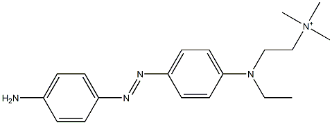 2-[p-(p-Aminophenylazo)-N-ethylanilino]ethyltrimethylaminium 结构式