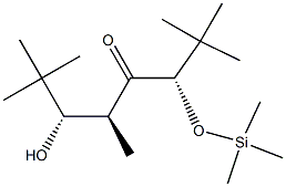 [3S,5S,6S,(-)]-6-Hydroxy-2,2,5,7,7-pentamethyl-3-trimethylsiloxy-4-octanone 结构式