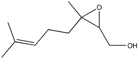 3-Methyl-3-(4-methyl-3-pentenyl)-2-oxiranemethanol 结构式