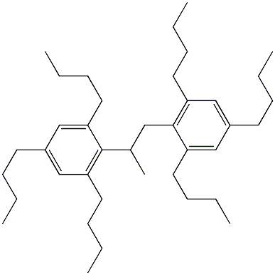 2,2'-(1,2-Propanediyl)bis(1,3,5-tributylbenzene) 结构式