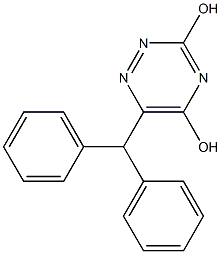 6-Diphenylmethyl-1,2,4-triazine-3,5-diol 结构式