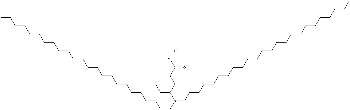 4-(Ditetracosylamino)hexanoic acid lithium salt 结构式