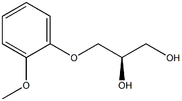 [R,(-)]-3-O-(o-Methoxyphenyl)-L-glycerol 结构式