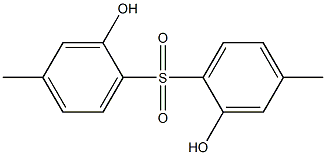 2,2'-Sulfonylbis(5-methylphenol) 结构式
