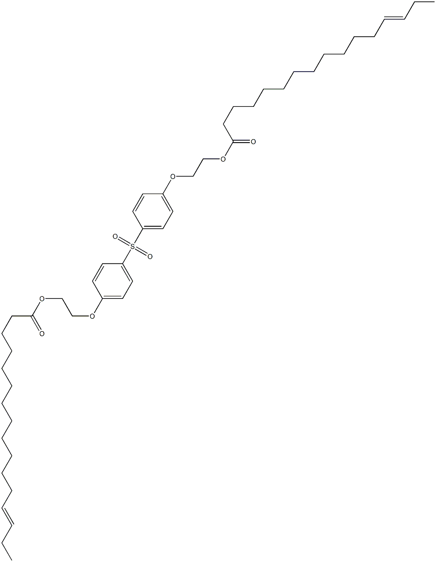 Bis[4-[2-(13-hexadecenoyloxy)ethoxy]phenyl] sulfone 结构式