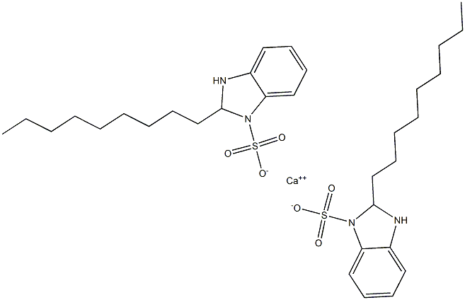 Bis(2,3-dihydro-2-nonyl-1H-benzimidazole-1-sulfonic acid)calcium salt 结构式