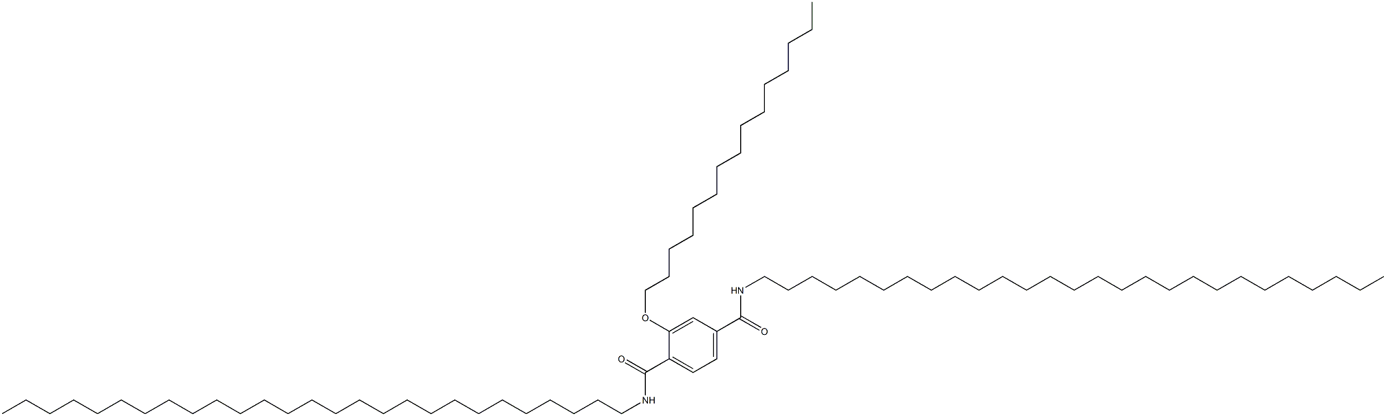2-(Pentadecyloxy)-N,N'-diheptacosylterephthalamide 结构式