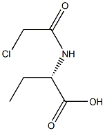 [S,(-)]-2-(2-Chloroacetylamino)butyric acid 结构式