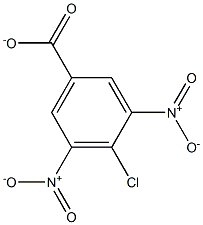 4-Chloro-3,5-dinitrobenzenecarboxylate 结构式
