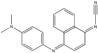 [[4-[[4-(Dimethylamino)phenyl]imino]naphthalen-1(4H)-ylidene]amino] cyanide 结构式