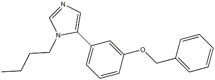 1-Butyl-5-(3-benzyloxyphenyl)-1H-imidazole 结构式