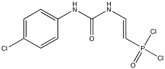 [2-[3-(4-Chlorophenyl)ureido]vinyl]dichlorophosphine oxide 结构式