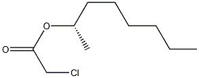 (+)-Chloroacetic acid (S)-1-methylheptyl ester 结构式