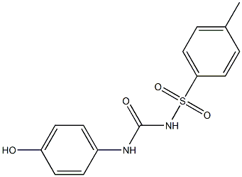 1-[4-Hydroxyphenyl]-3-(4-methylphenylsulfonyl)urea 结构式