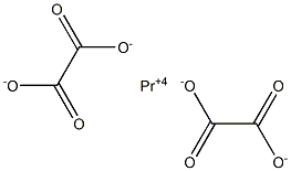 Dioxalic acid praseodymium(IV) salt 结构式