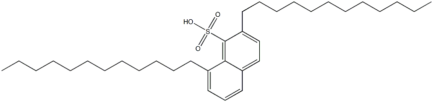 2,8-Didodecyl-1-naphthalenesulfonic acid 结构式