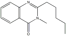 2-Pentyl-3-methylquinazolin-4(3H)-one 结构式