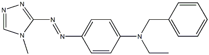 N-Ethyl-N-[4-[(4-methyl-4H-1,2,4-triazol-3-yl)azo]phenyl]benzenemethanamine 结构式