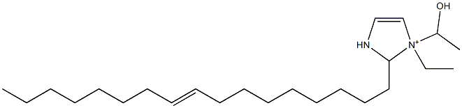 1-Ethyl-2-(9-heptadecenyl)-1-(1-hydroxyethyl)-4-imidazoline-1-ium 结构式