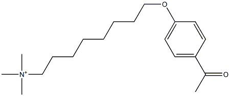 Trimethyl[8-[(4-acetylphenyl)oxy]octyl]aminium 结构式