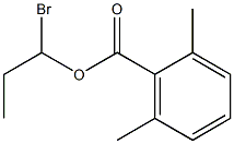 2,6-Dimethylbenzenecarboxylic acid 1-bromopropyl ester 结构式