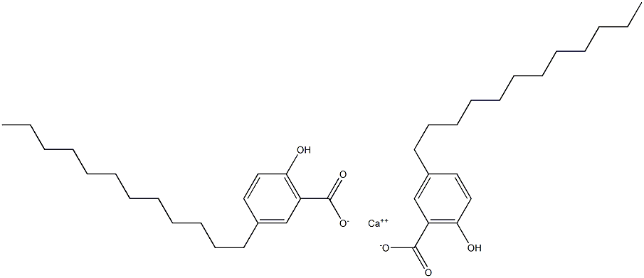 Bis(3-dodecyl-6-hydroxybenzoic acid)calcium salt 结构式