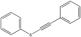 1-(Phenylthio)-2-phenylethyne 结构式