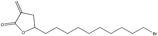 3-Methylene-5-(10-bromodecyl)-4,5-dihydrofuran-2(3H)-one 结构式