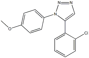 1-(4-Methoxyphenyl)-5-(2-chlorophenyl)-1H-1,2,3-triazole 结构式