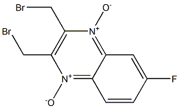 2,3-Bis(bromomethyl)-6-fluoroquinoxaline 1,4-dioxide 结构式