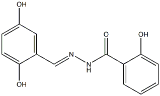 1-(2,5-Dihydroxybenzylidene)-2-(2-hydroxybenzoyl)hydrazine 结构式