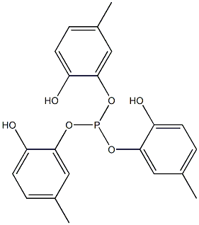 Phosphorous acid tri(2-hydroxy-5-methylphenyl) ester 结构式