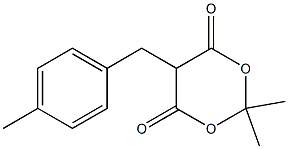 2-(4-Methylbenzyl)malonic acid isopropylidene ester 结构式