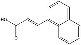 (E)-3-(1-Naphtyl)propenoic acid 结构式