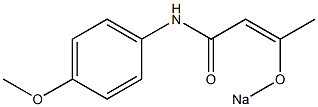 N-(3-Sodiooxycrotonoyl)-4-methoxyaniline 结构式