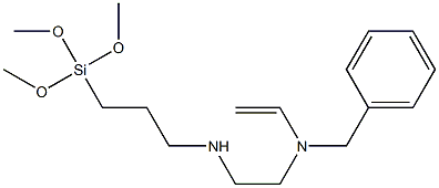 3-[[2-(N-Vinylbenzylamino)ethyl]amino]propyltrimethoxysilane 结构式