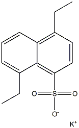4,8-Diethyl-1-naphthalenesulfonic acid potassium salt 结构式