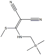 [Methylthio[(trimethylsilylmethyl)amino]methylene]malononitrile 结构式