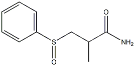 2-Methyl-3-(phenylsulfinyl)propanamide 结构式