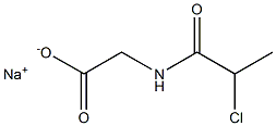 (2-Chloropropionylamino)acetic acid sodium salt 结构式