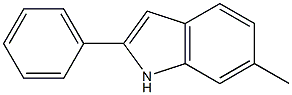 2-Phenyl-6-methyl-1H-indole 结构式