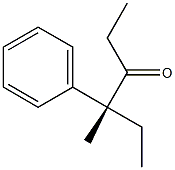 [R,(-)]-4-Methyl-4-phenyl-3-hexanone 结构式