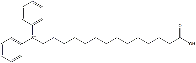 Diphenyl(13-carboxytridecyl)sulfonium 结构式