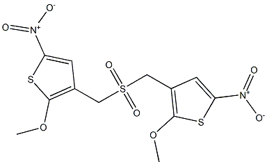 2-Methoxy-5-nitrothiophen-3-yl(methyl) sulfone 结构式