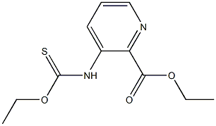 3-Ethoxythiocarbonylaminopyridine-2-carboxylic acid ethyl ester 结构式